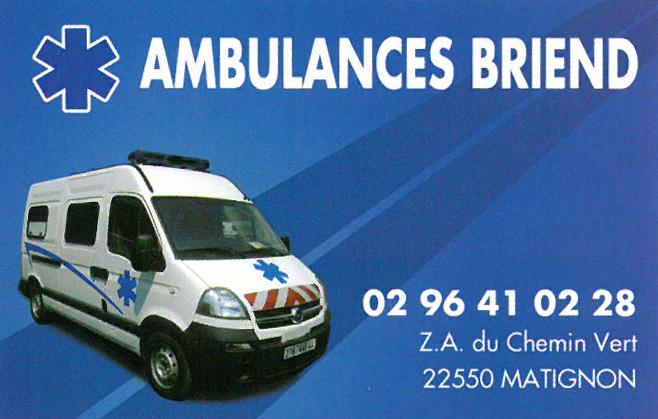 Briend SARL, services d'ambulance, transport sanitaire autour de Matignon